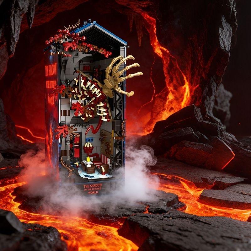 Подставки для книг «Очень странные дела», совместимые с кубиками LEGO, мини-фигурками, строительными блоками, игрушками-пазлами