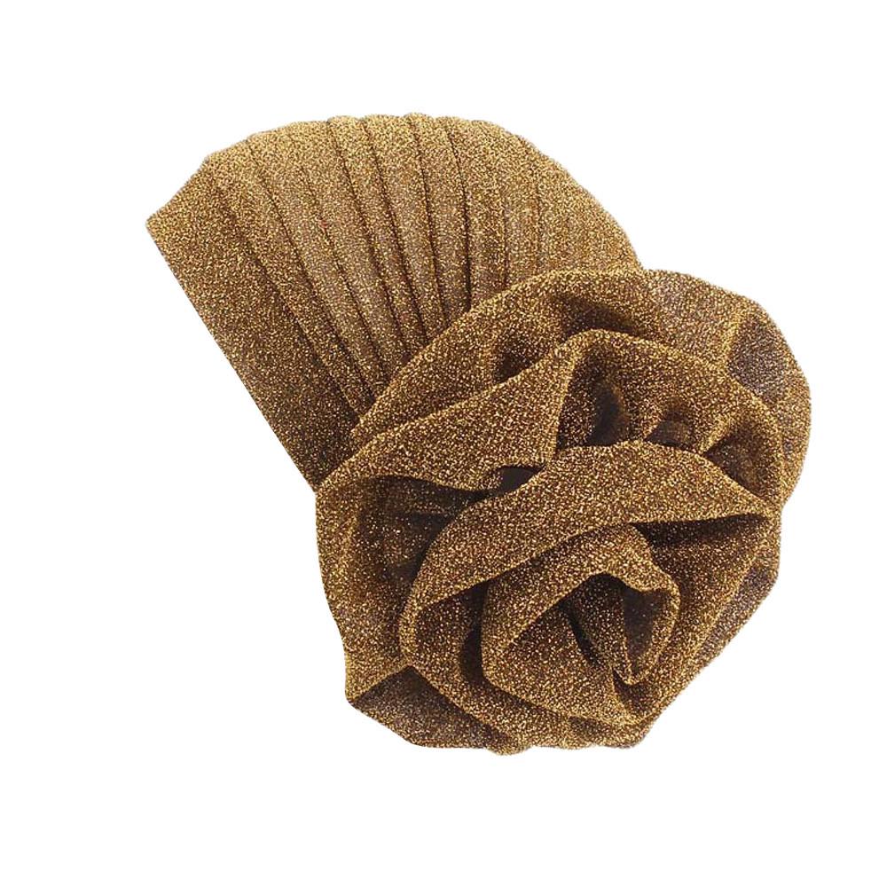 Женская мусульманская химиотерапевтическая шапка с большим цветком, тюрбан, головной платок с потерей волос