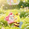 Bag Charms Magnetic Couple Pendant Bee Rabbit Plush Keychains Flower Fairy Keychains  Backpack