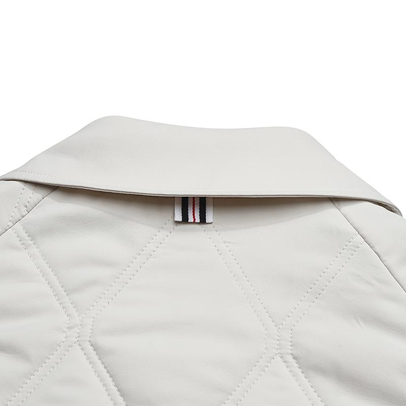 Fila Наследие Классический Минималистичный Модный Повседневный Универсальный Удобный Теплый Хлопковый Плащ Средней Длины Женские пальто Светло-Хаки F11W618908FLK