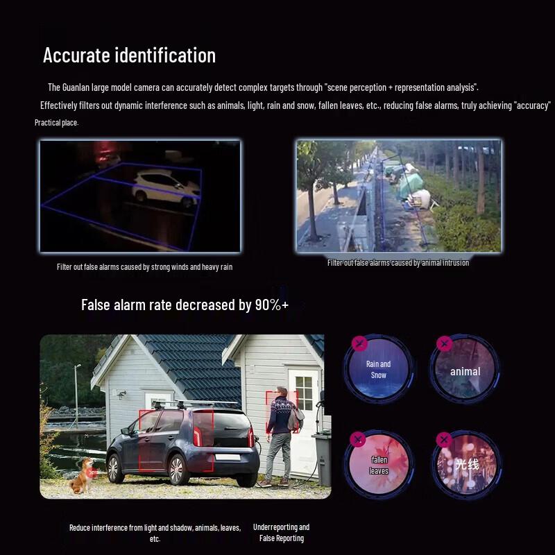 Hikvision 4Мп POE камера безопасности с двойной подсветкой, китайская вилка (адаптер в комплекте)