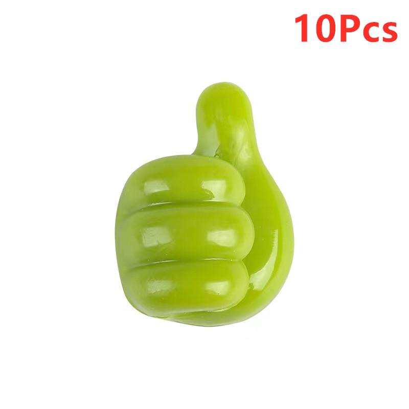 10 шт. самоклеящийся настенный крючок для украшения, креативный силиконовый крючок для большого пальца, вешалка для ключей, домашний/офисный зажим для кабеля данных, органайзер для проводов на стол