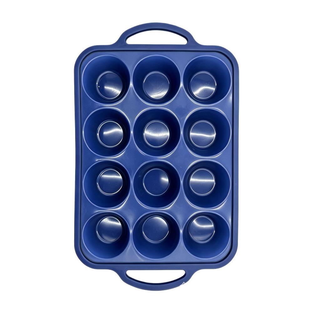 6-Cavity Silicone Cake Molds High Temperature Resistant Easy Release Molds Home Kitchen Use