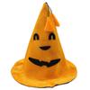 Halloween Witch Hat & Pumpkin Cap Set - Pointed & Round Style Costume Headwear for Ghost Festival Parties & Spooky Performances