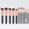 14 шт./набор кистей для макияжа для начинающих, мягкая щетина, кисть для пудры, кисть для румян, кисть для теней для век, полный набор косметических инструментов для женщин и девушек