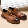 Soft Leather Mens Wedding Brogues Shoes Luxury Genuine Leather Autumn Designer Handmade Quality Autumn Formal Social Shoes Man