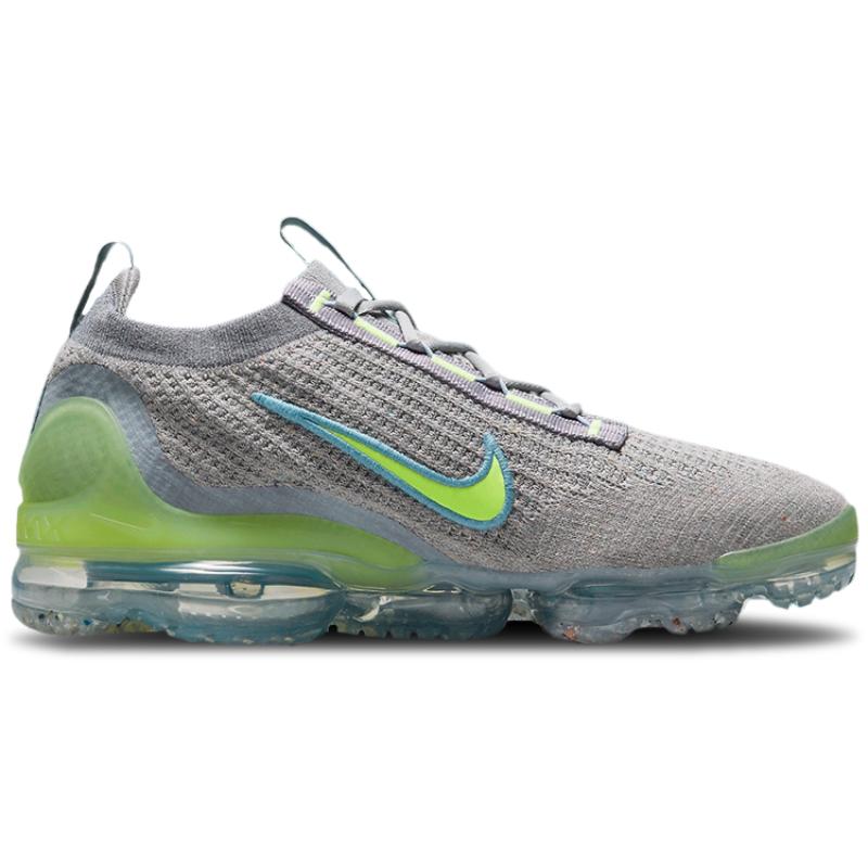 Nike Air VaporMax 2021 Fk Particle Grey Liquid Lime Running Shoes DH4084-003