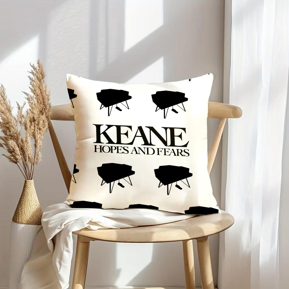 Чехол на подушку K-Keane Rock Мягкий плюшевый плед | Двусторонний декоративный чехол для подушки | Декор для дивана, спальни, дома