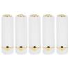 5pcs White Portable DIY Empty Lipstick Tube Lipstick Bottle Container Cosmetic Tool