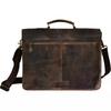 Leather Laptop Bag for Men Executive Messenger Bag Briefcase for Office