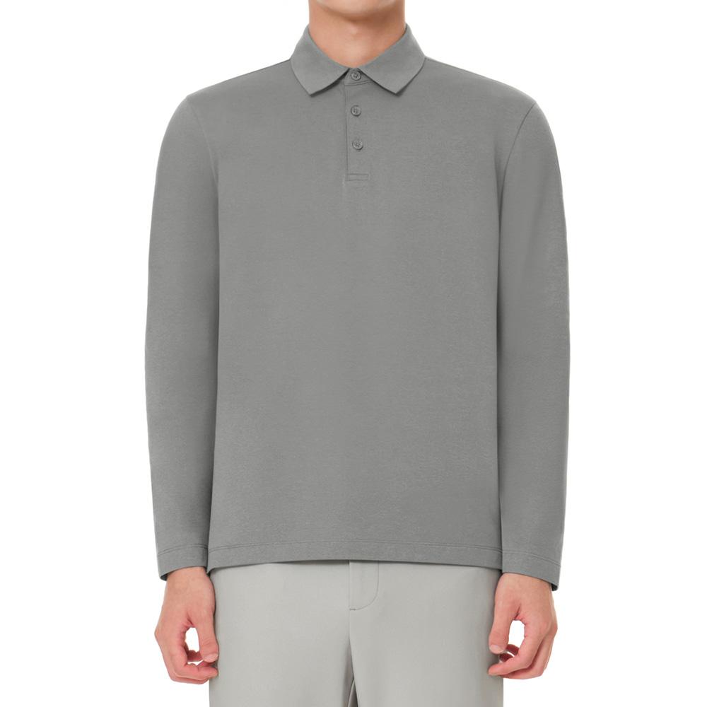 ANDAR New Airy Fit Men'S Lightly Brushed Polo Long Sleeve (Type A)