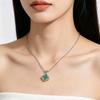New Arrival Stainless Steel Clover Pendant Multi Color Waterproof Non-fading Lucky Charm Necklace Gold/Silver Plated Trending