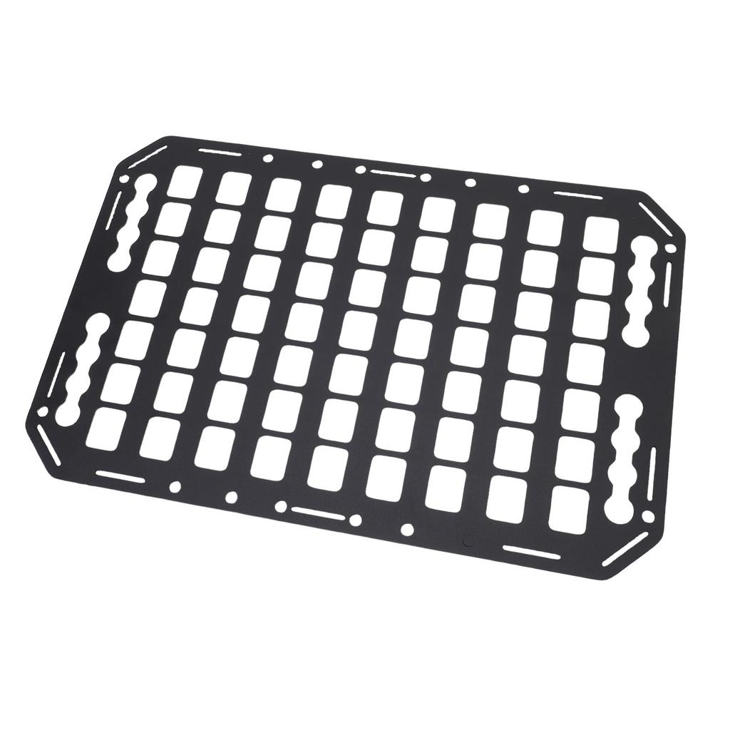 Truck Bed Molle Panel Aluminium Alloy Multifunctional L Track Storage Organizer for Car SUV RV 483x311x2mm