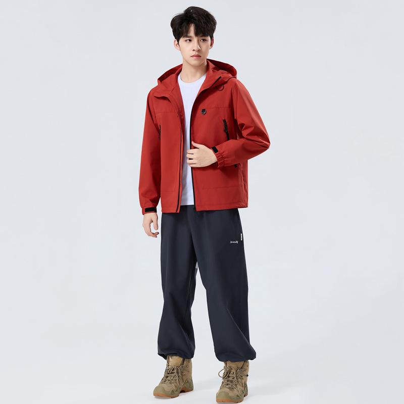 2025 Весенняя Уличная Модная Ветровка с Капюшоном для Пар - Стильная Куртка для Пеших Прогулок и Альпинизма