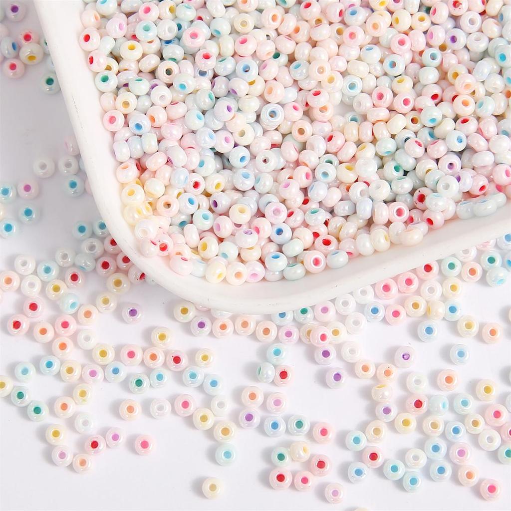 450G High Quality Glass Seed Beads Shiny Glazed Pearl Glass Beads For Earring Bracelet Necklace DIY Jewelry Craft Garment Accessoreis Making