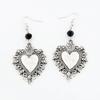 Gothic Retro Black Zircon Sun Moon Mango Star Long Pendant Dangle Earrings for Women Bohemian Fashion Jewelry Accessories Gifts