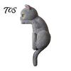 Adhesive Switch Plate Cover 3D Cat Light Sticker, Decorative Resin Wall Cover, Cute Animal Surround Stickers, Peel And Stick decorations for
