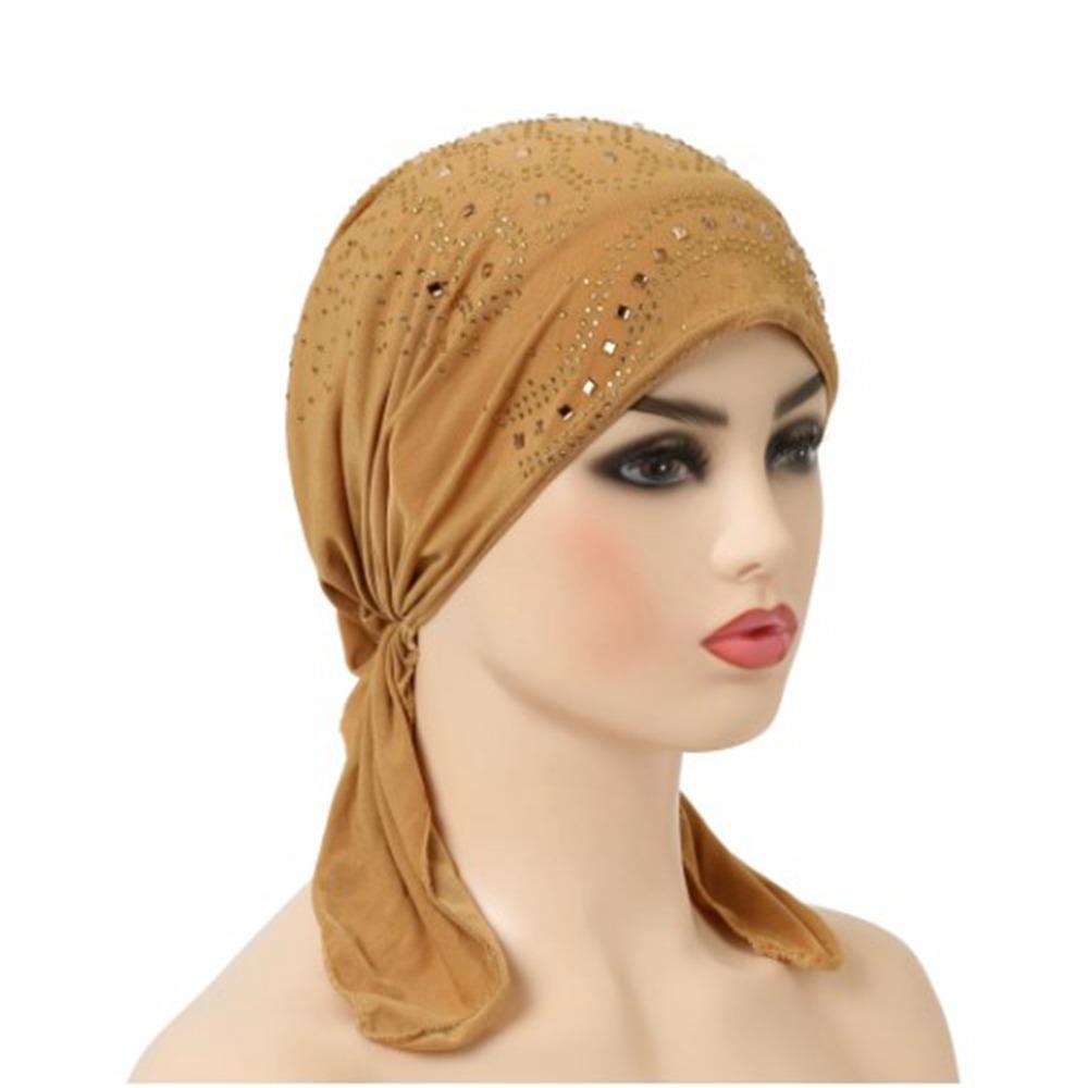 With Many Stones Wind Cotton Hat Bandana Casual Chemotherapy Hat Women National
