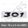 HZLQ8 ABS 206 207 301 308 Rear Trunk Logo 307 508 3008 2008 4008 5008 Emblem Badge For Peugeot Car Styling Tailgate Emblem Stickers