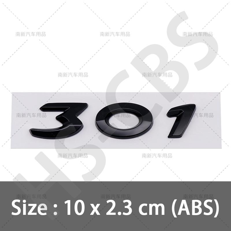 ABS 206 207 301 308 Rear Trunk Logo 307 508 3008 2008 4008 5008 Emblem Badge For Peugeot Car Styling Tailgate Emblem Stickers