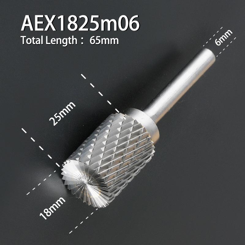 Вращающийся напильник из вольфрамовой стали 1 шт., паз для буля с лезвием сверху, цилиндрическая фреза из твердосплавного сплава, тип колонны 3-16 мм