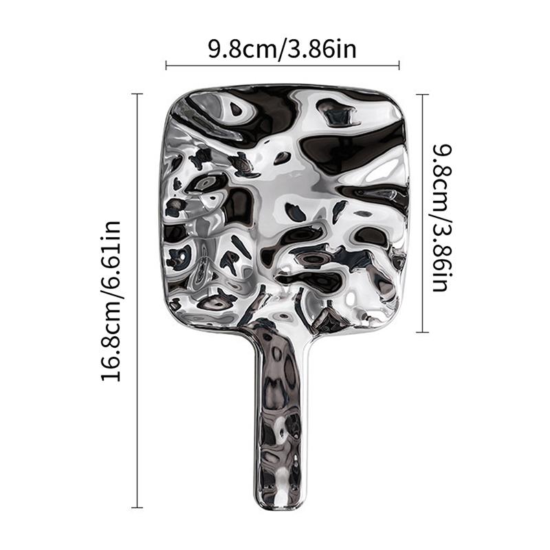 Ins Liquid Shape Square Mirror Мини-ручное настольное косметическое зеркало для макияжа