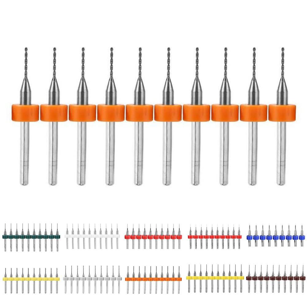 PCB Drill Bits Supplies Trimming Wood Workshop 10pcs Acrylic Aluminium Carbide