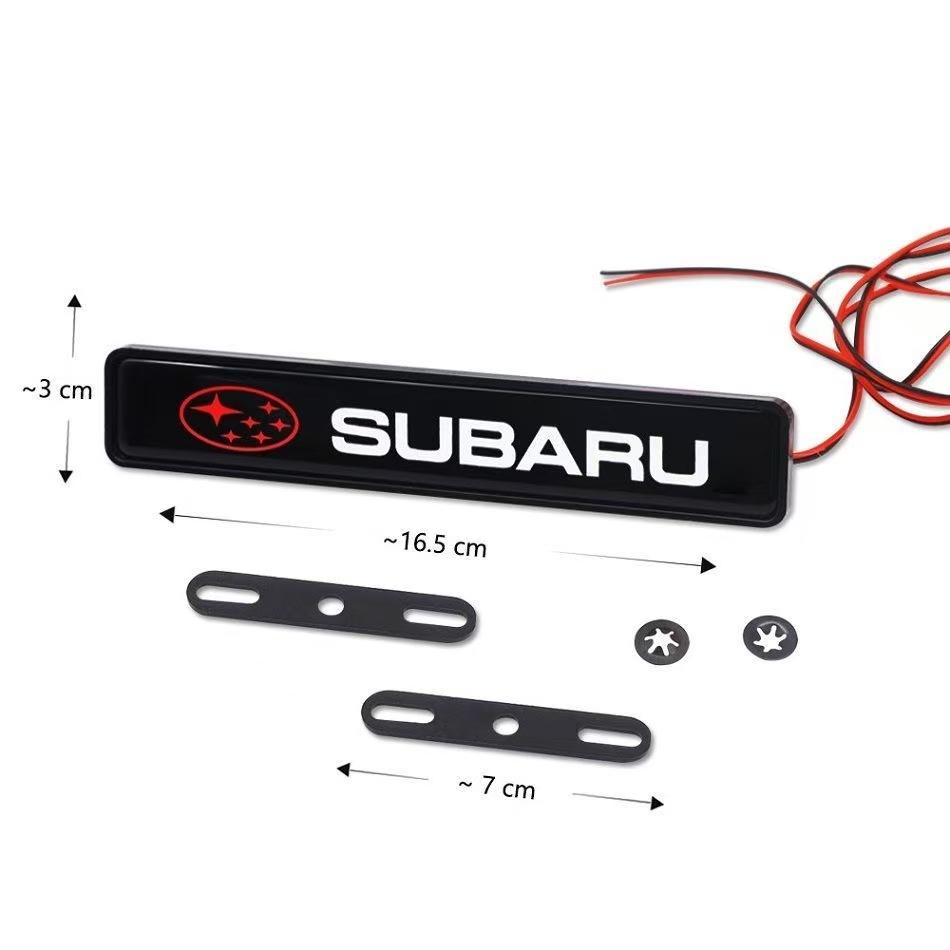 Car LED Front Grille lights Emblem Accessory For Subaru STI Outback Forester Impreza XV Legacy WRX BRZ Tribeca X5