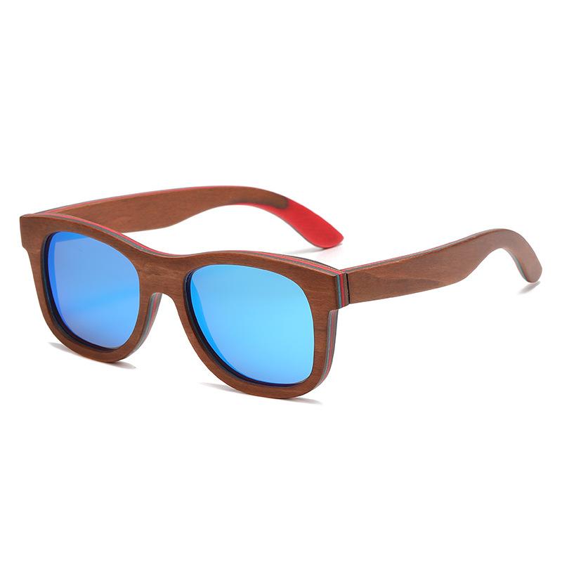 XUEDIAO Handmade Wooden Bamboo Polarized TAC Lenses UV400 CE Sports Sunglasses for Men and Women
