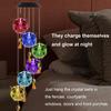 Owl Solar Wind Chimes Lamp Outdoor LED Multicolor Waterproof Light Switch Gently Romantic Gifts for Thanksgiving Home Party Garden Hanging Decor