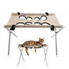 Portable Pet Grooming Bath Suspended Bed Frame With Brackets Breathable Washable Mesh Foldable Storage Pet Bath Drying Rack