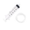 50-150ml Plastic Syringe Rings + Syringe Connector Disposable Nutrient Solution  Large Hydroponic Plastic Feeding Syringe