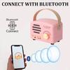 Ретро мини-FM-радио, классический FM-приемник, винтажный Bluetooth-динамик, тяжелый бас, сабвуфер, TF-плеер, перезаряжаемые радиоприемники в подарок