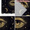 2D FLAT PRINTING 2pcs Curtains (Without Rod) Mystical Eye and Moons Chic Window Curtain Yarn Curtains Art Deco Festive Use for