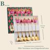 Cartoon Christmas Stainless Steel Cutlery Set: Colorful Spoon & Fork