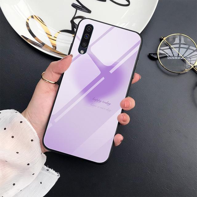 Чехол с сердечком для Samsung Galaxy A52 A71 A72 A70 A73 A53 A13 5g A03 A22 A21s A03 Core A42, роскошный чехол из закаленного стекла Capinha