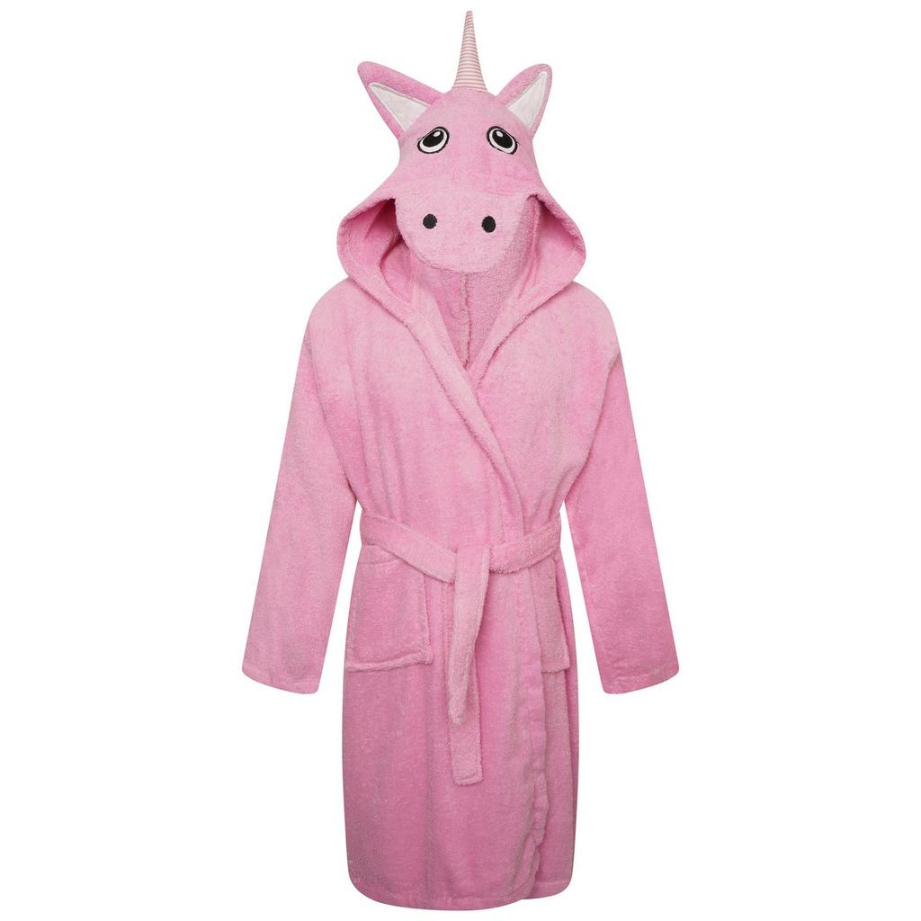 Keanu Childrens/Kids Unicorn Head Cotton Dressing Gown