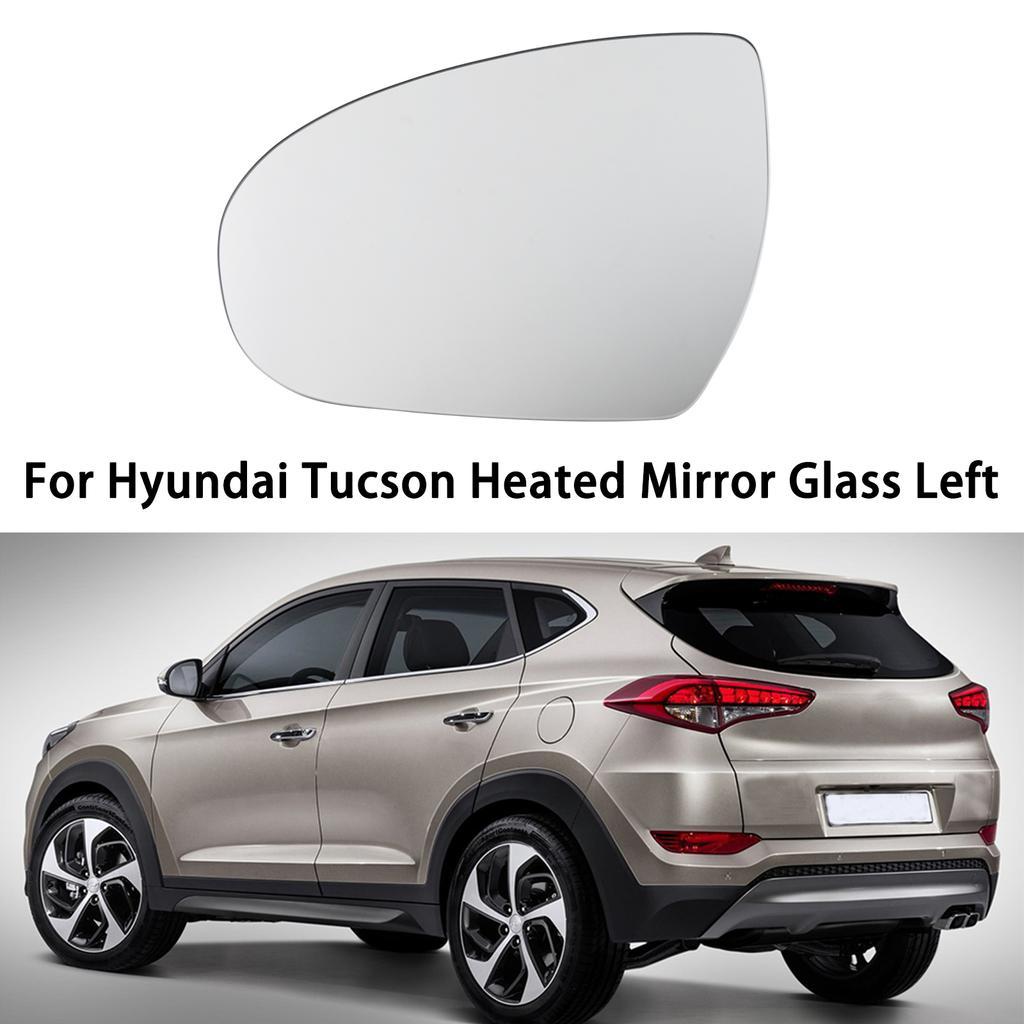 Для Hyundai Tucson 2015 2016 2017 2018 2019 2020 Зеркала заднего вида с подогревом, линзы, внешние зеркала заднего вида, боковые зеркала, белое стекло