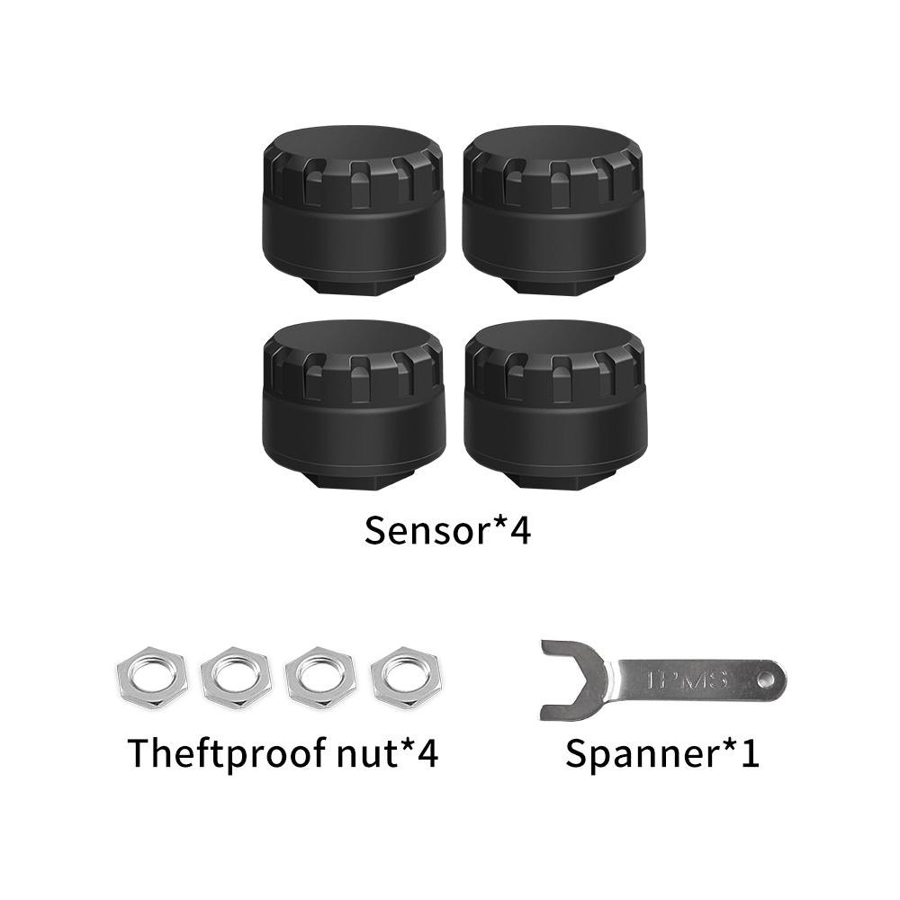 2026 Bluetooth External Tire Pressure Monitor BT TPMS Sensor For Motorcycle Car Van RV and Truck APP View 6 Major Abnormal Alarm