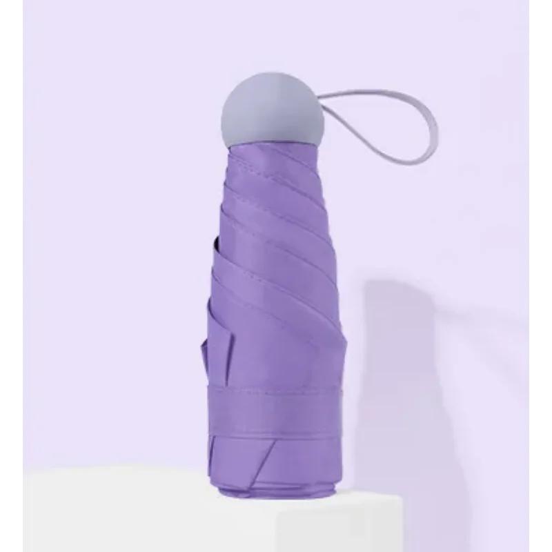 Зонт-капсула Sunny and Rainy Dualuse, защита от дождя и солнца, портативный мини-зонт для путешествий, Paraguas