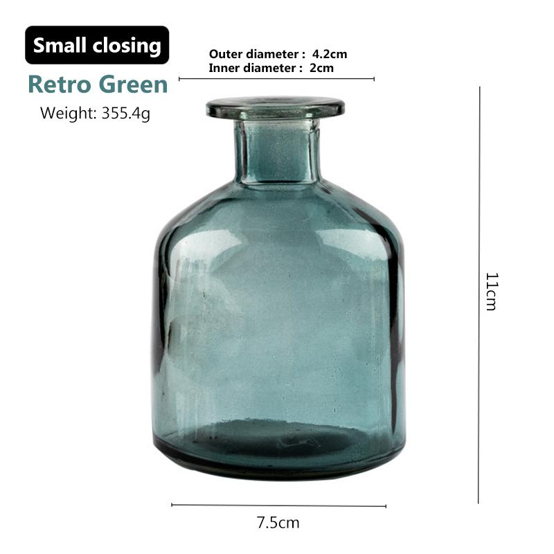 Стеклянная ваза для гостиной, сушеные цветы, скандинавский стиль, стеклянная прозрачная ваза с укропом, аксессуары для украшения дома, вазы для цветов для дома