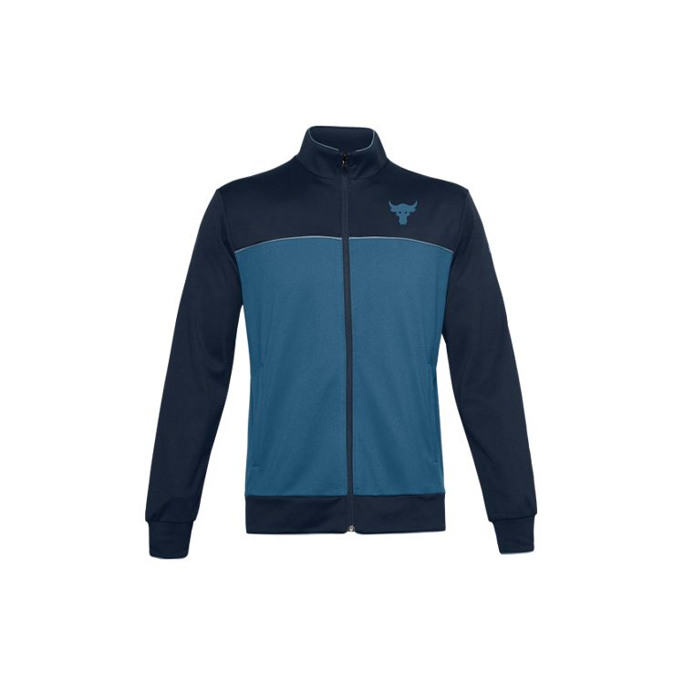 Under Armour Color Block Knit Retro Sports Jacket Men Jacket Dark-Blue 1357199-408