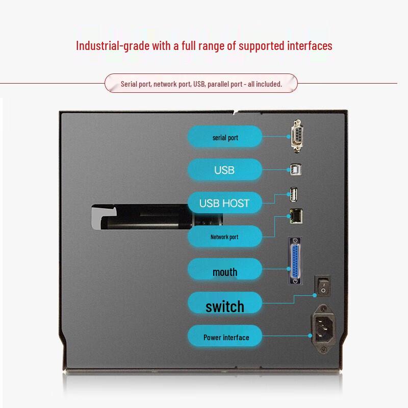 POSTEK Industrial RFID Label Printer CN plug (adapter included)