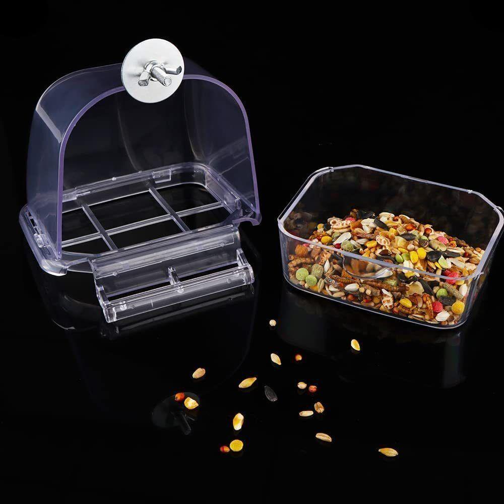 Пластиковая подвесная миска для попугаев, автоматическая кормушка для попугаев, кормушка для птиц