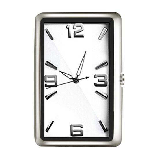 Rectangular Car Analog Temperature Clock Highlow Fluorescent Resistant Battery Digital Button Operated Car