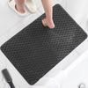 Anti-Slip Bathroom Floor Mat Quick Absorbent Quick-Drying Bath Mat Solid Color 3D Texture High Density
