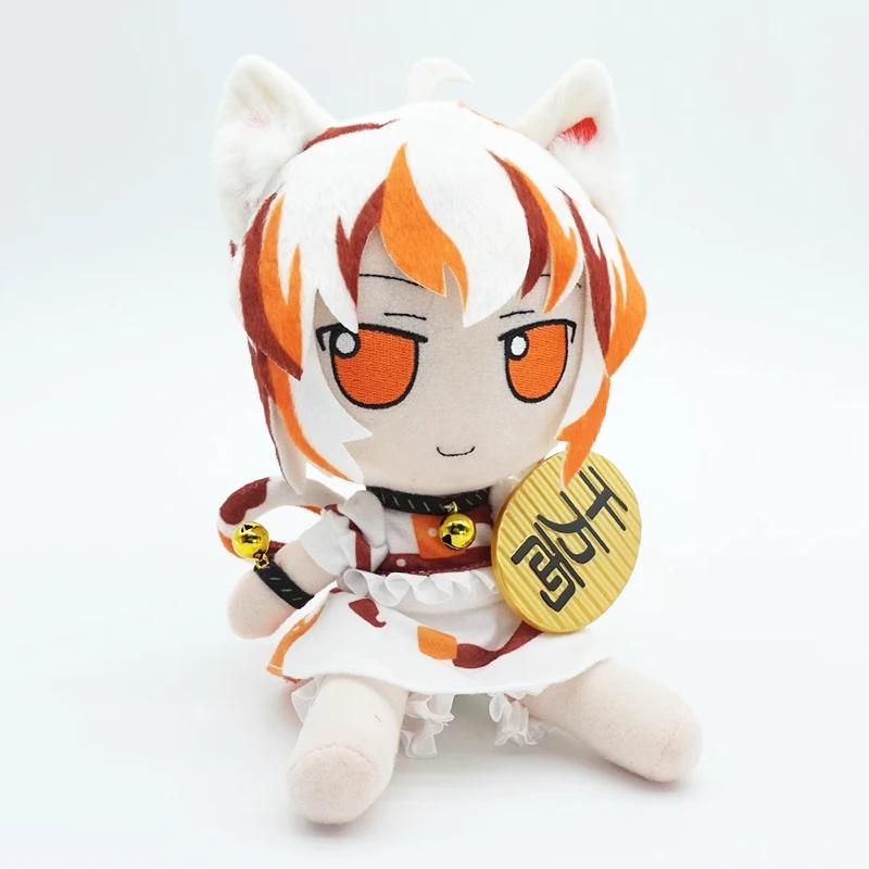 Fumo Hata no Kokoro Plush Toy Anime Touhou Project Japanese Game Stuffed Doll Soft Character with Removable Mask Kids Fans Gifts