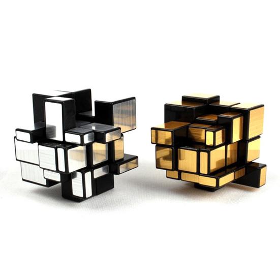 Magics Cube 3 Order Ideas Gift Classic Professional Gold Color/Silver Color Magic Mirror Cube for Children
