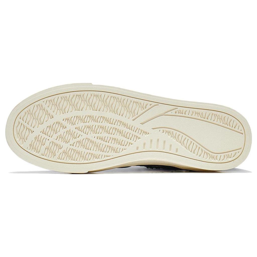 Li Ning Wave 180 VNTG Скользкие Устойчивые к истиранию Высокие Кеды для скейтбординга Мужские Зеленый Белый AECT051-2