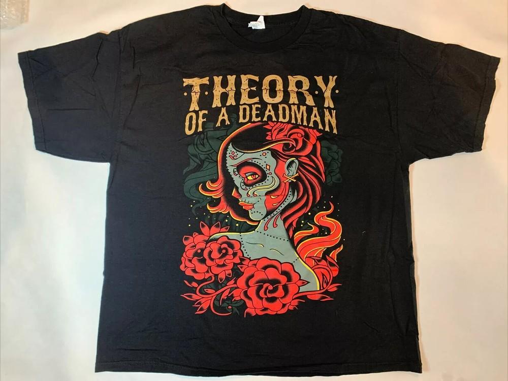 Theory of a Deadman Savages Осенний Тур Черный Размер S M L XL - 5XL Футболка BT1001 Унисекс Футболка